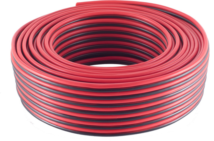 Lautsprecherkabel, 2 x 0,75mm², rot/schwarz, 10m