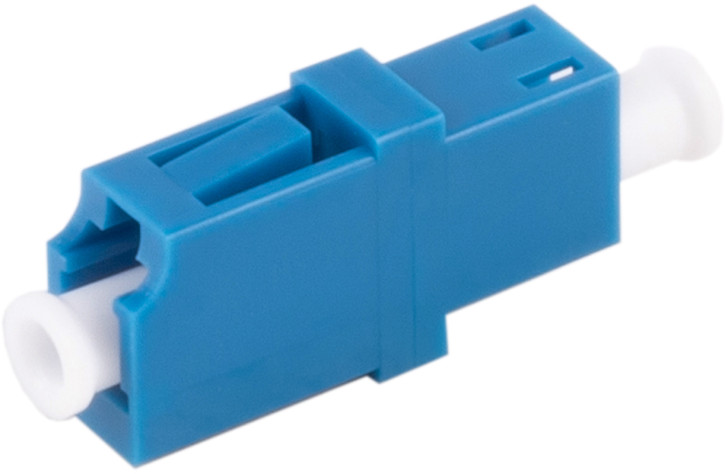 LWL-Verbinder, LC-LC, Simplex, blau