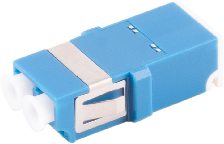 LWL-Verbinder, LC-LC, Shutter, Duplex, blau