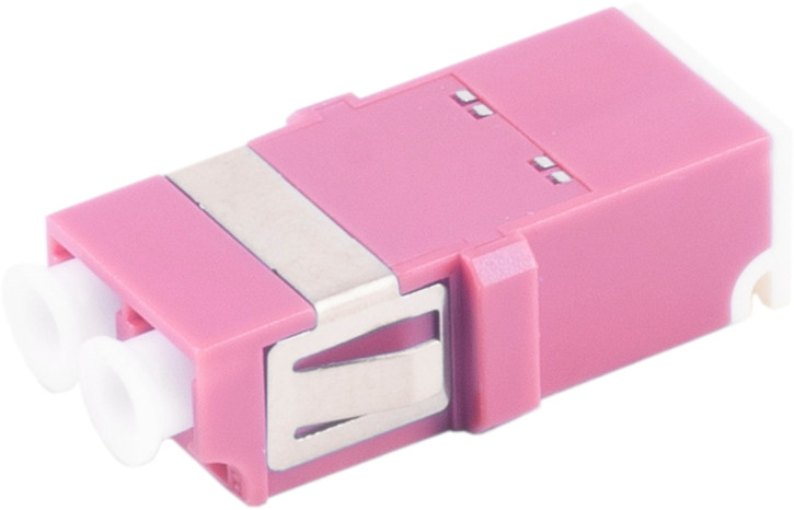 LWL-Verbinder, LC-LC, Shutter, Duplex, violett