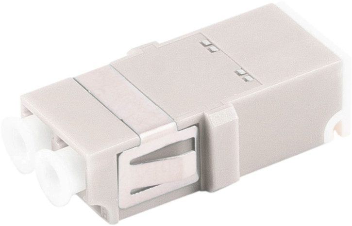 LWL-Verbinder, LC-LC, Shutter, Duplex, beige