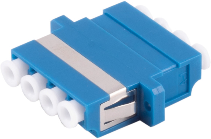 LWL-Verbinder, LC-LC, Quad, blau