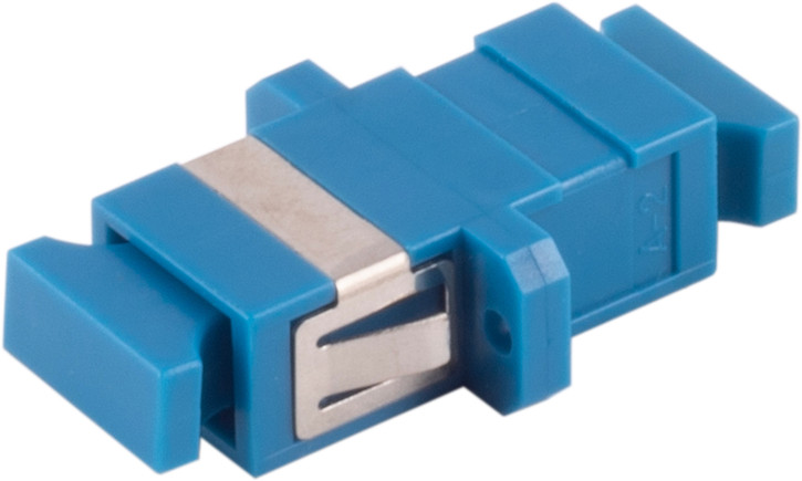 LWL-Verbinder, SC-SC, Simplex, blau