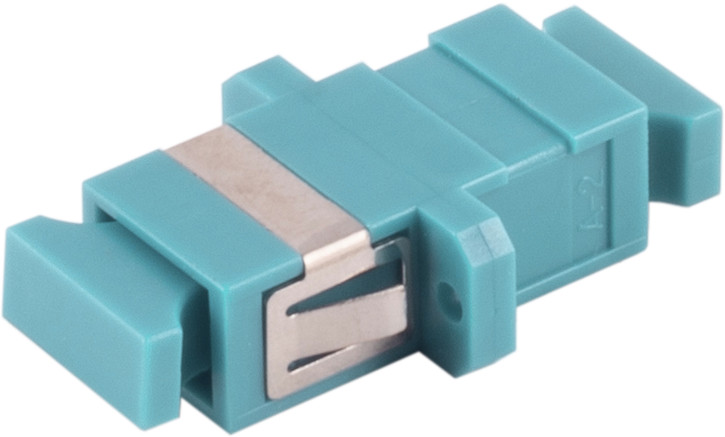 LWL-Verbinder, SC-SC, Simplex, aqua