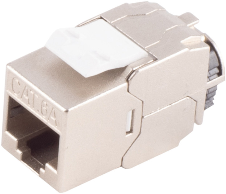 RJ-45 Keystone, Cat. 6A, STP, ReFix, werkzeuglos