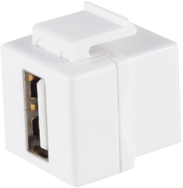 USB-A Keystone Verbinder, 2.0, 480Mbps, short