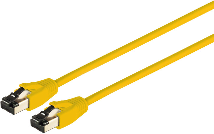 Patchkabel CAT 8.1 F/FTP LSZH gelb 0,25m