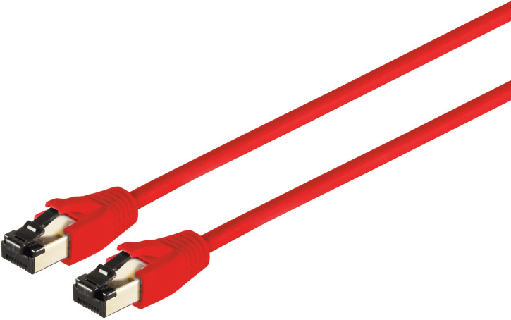 Patchkabel CAT 8.1 F/FTP LSZH rot 0,25m