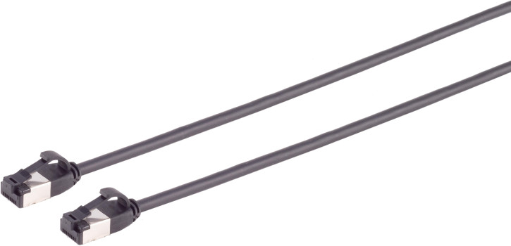 Patchkabel Cat. 8.1 slim TPE schwarz 0,25m