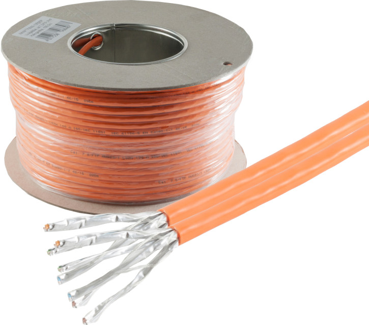 Cat. 7 Verlegekabel, S/FTP, BasicPro, Duplex, 100m Cat. 7 Verlegekabel, S/FTP, BasicPro, Duplex, 100m