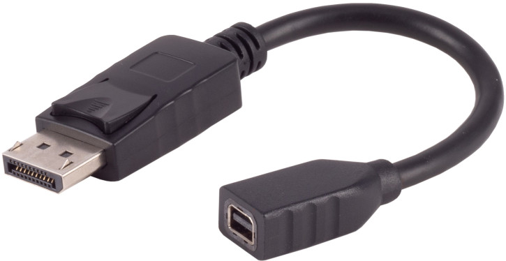 DisplayPort 1.2 Adapter, MiniDP-Buchse, 4K, 20cm