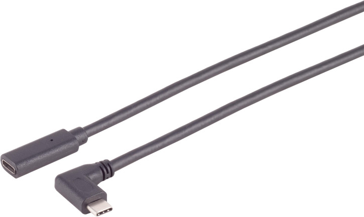 USB-C Verlängerungskabel, 3.2 Gen 2x2, 90°, 0,5m USB-C Verlängerungskabel, 3.2 Gen 2x2, 90°, 0,5m