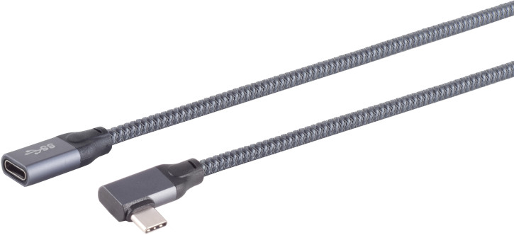 USB-C® Verlängerungskabel, 3.2, 90°, Pro, 0,25m USB-C® Verlängerungskabel, 3.2, 90°, Pro, 0,25m