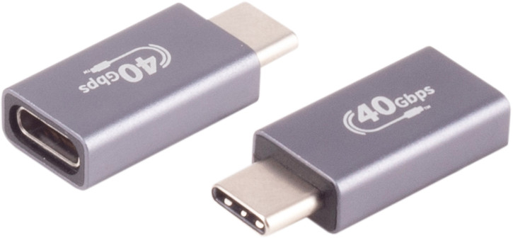 USB-C® Adapter, USB-C® Buchse, 4.0, Metall, Pro