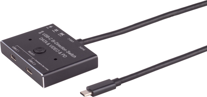 USB-C Umschalter, 3.2 Gen 2, bidirektional, 10Gbps