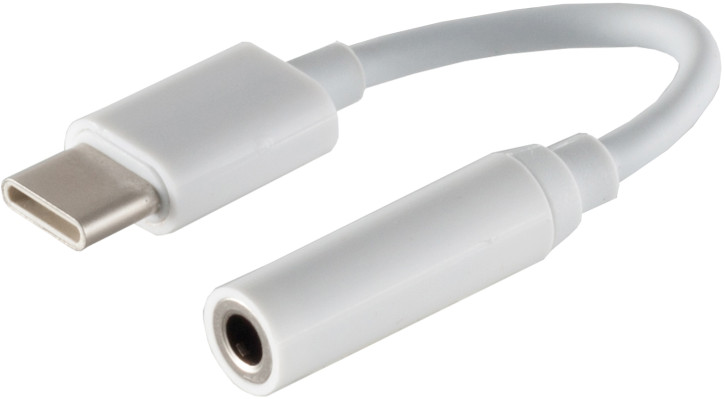 USB-C Audio Adapter, 3,5mm Buchse, analog, weiß