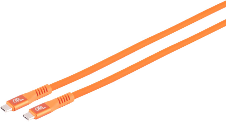 USB-C® Ladekabel, 3.2, 240W, orange, 0,25m