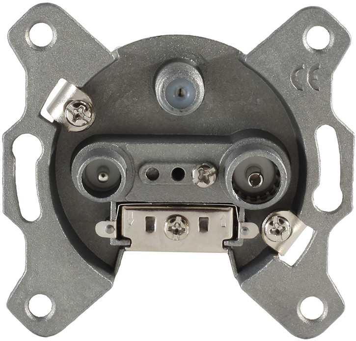 Antennendose, BK+SAT, Durchgang DC, 10dB, 3-fach