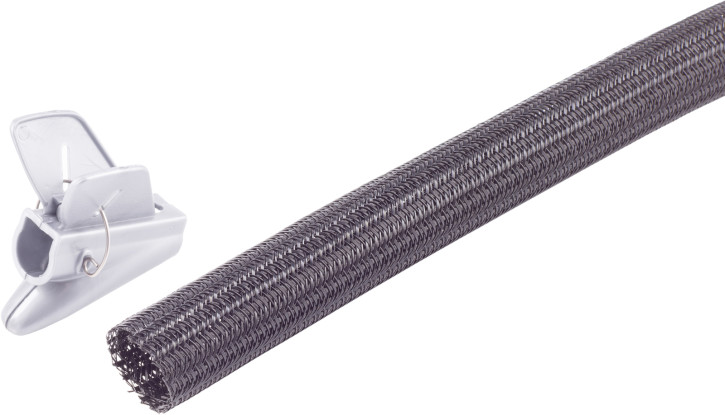 Flex Kabelkanal Set, 19mm, schwarz, 3,75m
