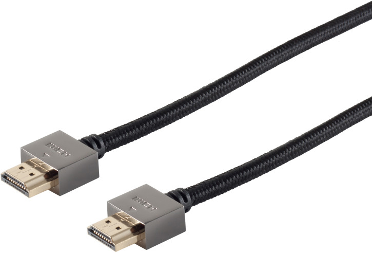 BlackCotton High Speed HDMI Kabel, UHD, slim, 1m