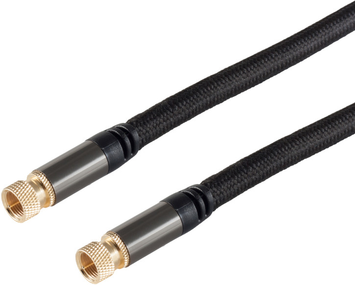 BlackCotton SAT Kabel, F-Stecker, 1,0m