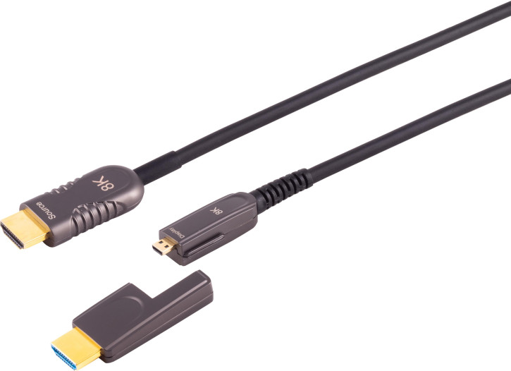 Optisches HDMI Verlegekabel-Set, 10K, 10m