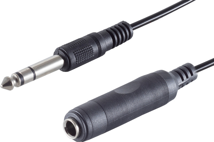 Klinkenstecker - Klinkenbuchse 6,3mm, 5,0m