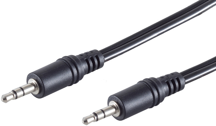 2x Klinkenstecker 3,5mm Stereo, 0,5m