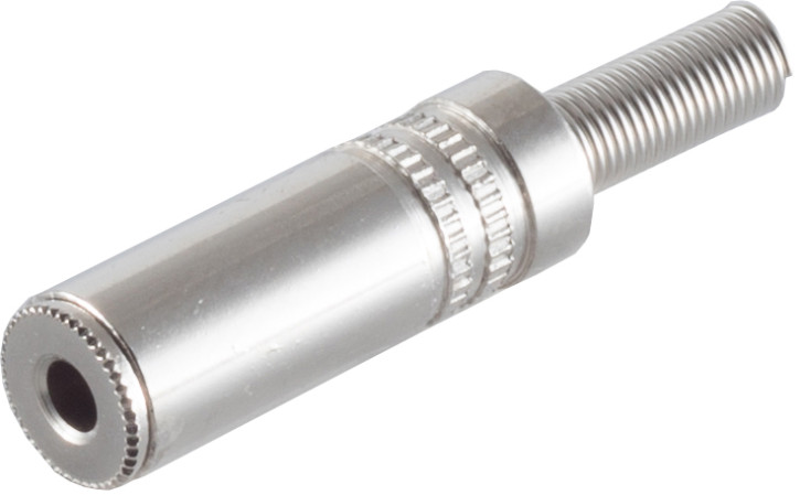 Klinkenkupplung Stereo 3,5mm, Metall