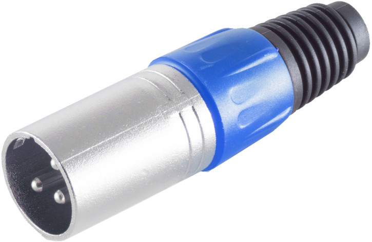 Cannon/XLR-Stecker, blue