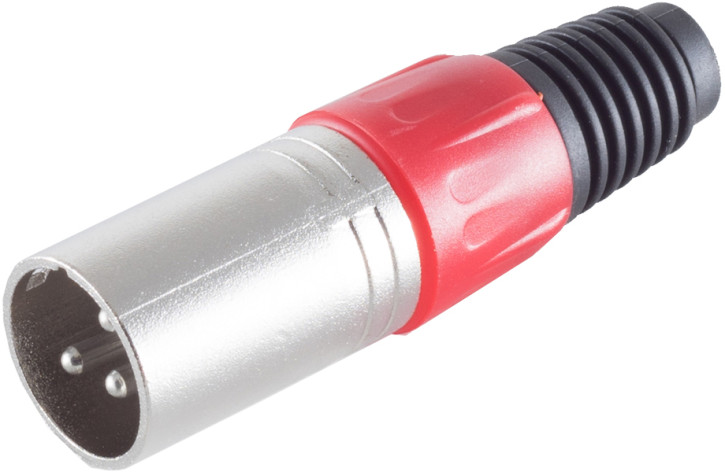 Cannon/XLR-Stecker, rot