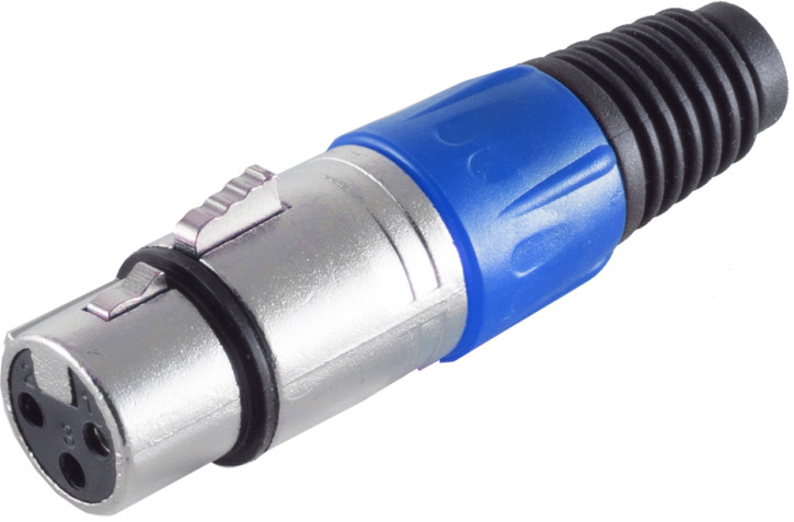 Cannon/XLR-Kupplung, blau