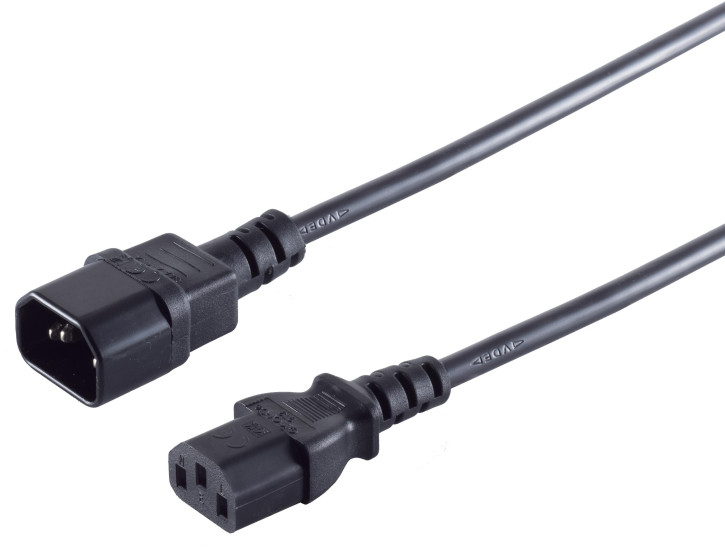 Kaltgeräteverlängerung VDE 3x0,75mm², 2,0m Kaltgeräteverlängerung VDE 3x0,75mm², 2,0m