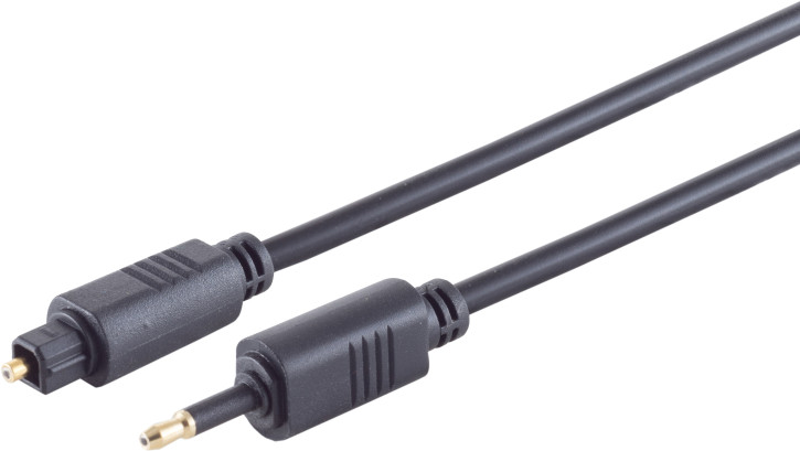 LWL-Kabel 4mm, Toslink-St./3,5mm Opti-St. 0,5m