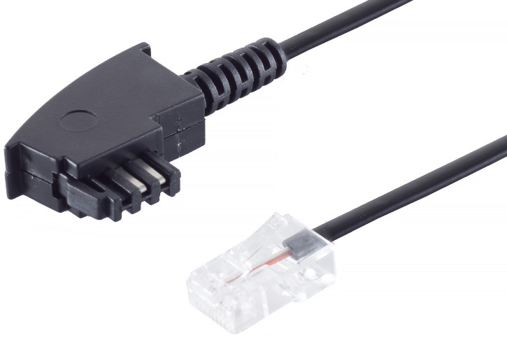 TAE-F Stecker - RJ45 Stecker A-4 B-5, 0,5m