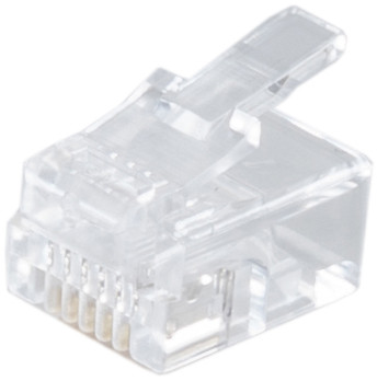 Modular Stecker 6polig vergoldet 