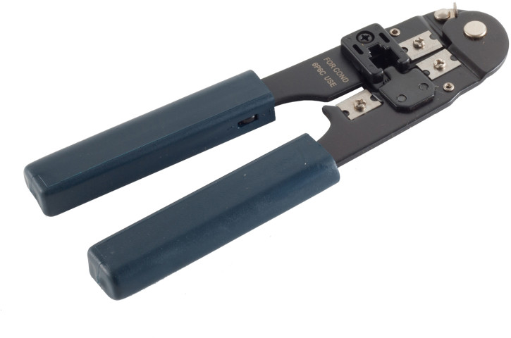 Modular-Crimpzange, für 6 Western-Stecker, Metall