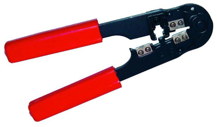 Modular-Crimpzange, für 8 Western-Stecker, Metall