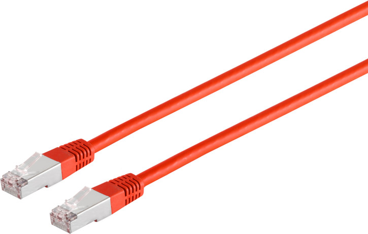 Patchkabel Cat. 5E, SF/UTP, rot, 0,5m