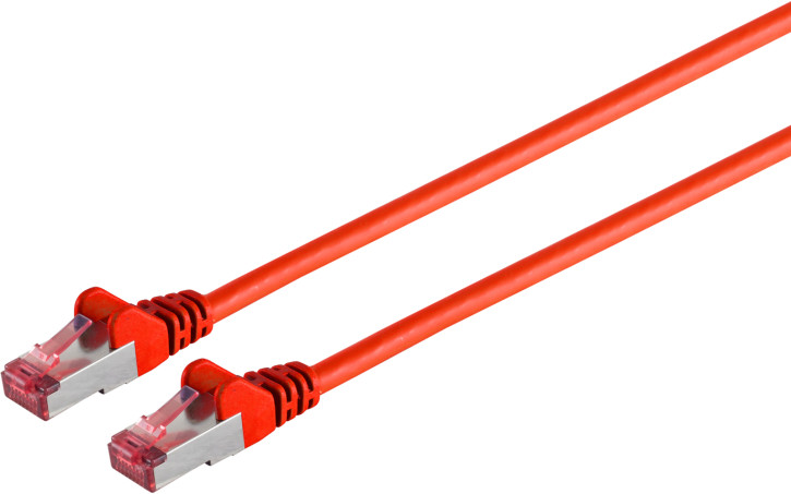 Patchkabel cat6A S/FTP PIMF Halogenfrei rot 0,15m
