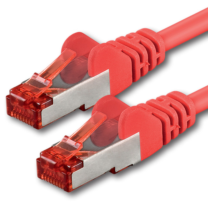 1x 3m - CAT.6 - Netzwerk- Patch- Ethernet- Lan- Kabel RJ45 - Rot - für Switch, Router, Homeoffice 1x 3m - CAT.6 - Netzwerk- Patch- Ethernet- Lan- Kabel RJ45 - Rot - für Switch, Router, Homeoffice