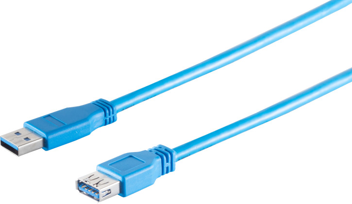 USB-A Verlängerungskabel, 3.0, blau, 1,8m