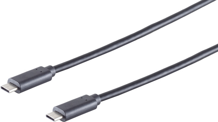 USB-C Verbindungskabel, 3.1 Gen 2, schwarz, 1m