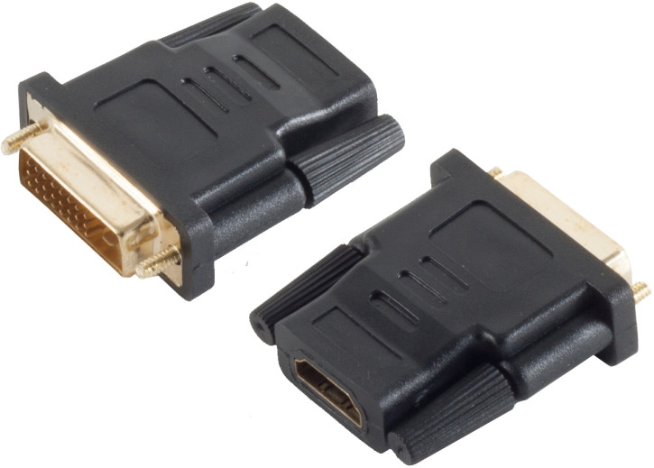 Adapter HDMI-Buchse / DVI-D (24+1) Stecker verg.