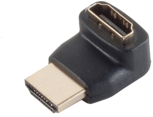 Adapter HDMI-St./HDMI-Buchse Abgang oben verg.
