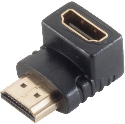 Adapter HDMI-St./HDMI-Buchse Abgang unten verg.