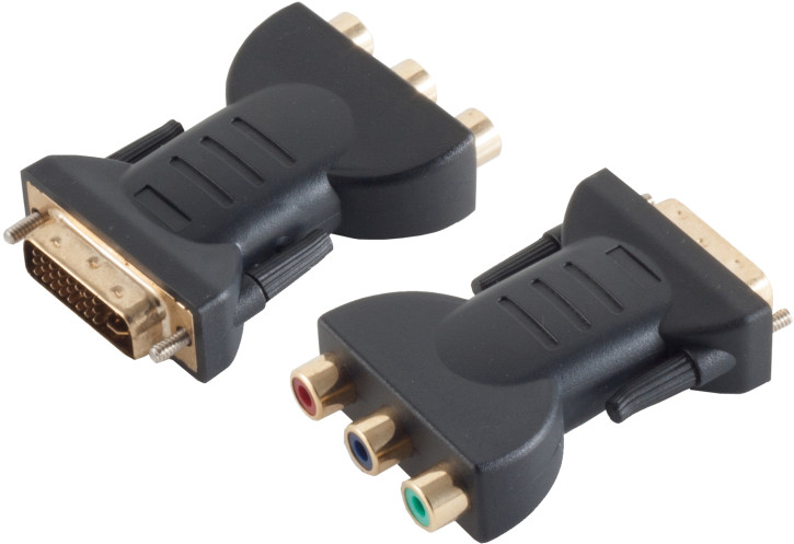 DVI-I Adapter, 3x Cinch Buchse, YPbPr, Analog