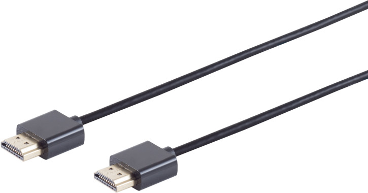 HDMI Kabel, 4K, verg., Slim 1,5m