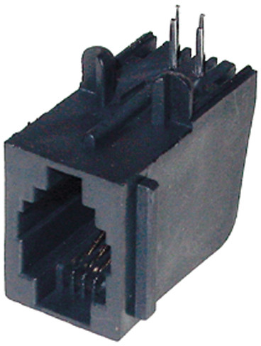 Modular-Einbaubuchse 4/4 für Printmont ungeschirmt