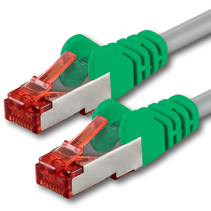 1x 0.25m - CAT.6 - Netzwerk- Patch- Ethernet- Lan- Kabel RJ45 - Grau-Crossover - für Switch, Router, Homeoffice 1x 0.25m - CAT.6 - Netzwerk- Patch- Ethernet- Lan- Kabel RJ45 - Grau-Crossover - für Switch, Router, Homeoffice